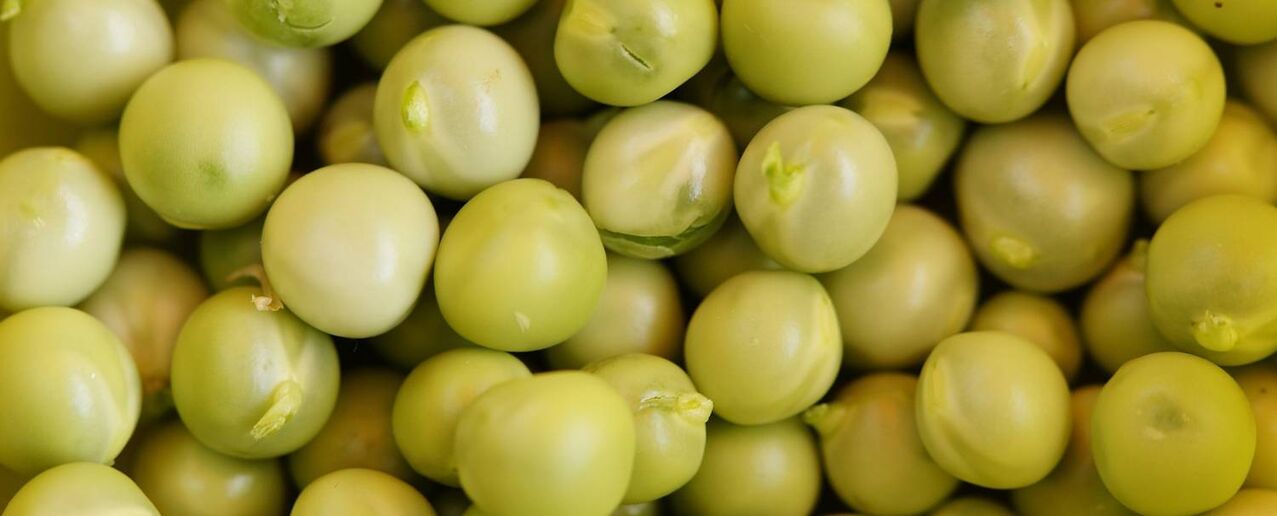 Mascarilla revitalizante de guisantes verdes